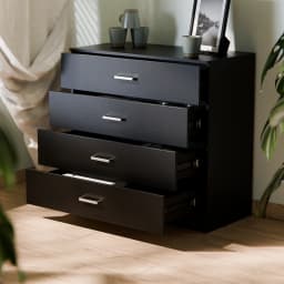 4&5 Drawer Bedroom Storage Cabinet with Metal Handles & Smooth Runners, Anti-Bowing Reinforced Frame, Modern Furniture Unit