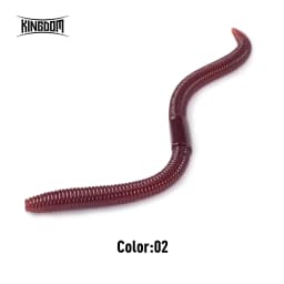 Kingdom 15pcs Earthworm Soft Lure Sinking 1.8g 96mm 2.8g 120mm Artificial Fishing Lures Bass Flatfish Fishing Fishing Equipment
