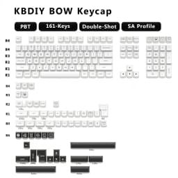 KBDiy Keyboard Keycaps Set PBT Rome Keycaps Custom Retro Double Shot SA Profile ISO 7U 161 Keys Caps for MX Switches GMK67 K500