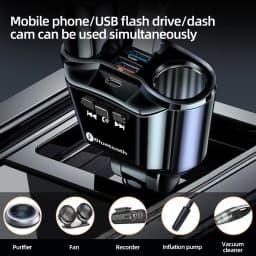 Car Cigarette Lighter Socket Splitter Charger PD QC3.0 Fast Charger Dual USB 4.8A Digital Display Power Adapter For All Phone