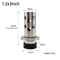 Mini Perforated Stainless Steel Casting Flask with Rubber Base for Jewelry Vacuum Lost Wax Casting Mold Tool