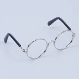 DIY Doll Dressing Accessories High Quality 20cm Dolls Glasses 3 Color Round Frame Lensless Eyewear Toy Miniature Eyeglasses