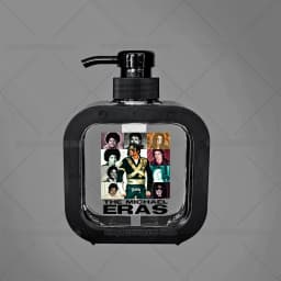 300ML Michael Jackson Transparent Soap Dispensers Refillable Portable Empty Bottle Shower Gel Detergent Dispensing Bottle Gift