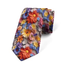 Anti-tattoo pattern printed tie men's 8cm wide casual business tea party shirt with tie knitted polyester fashion tie ladies