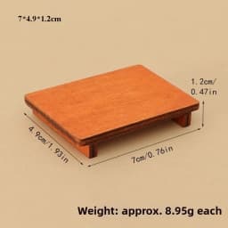 Mini 1/12 Dollhouse Miniature Chair Multistyles Modern Simple Wood Coffee Dining Table Chairs House Decoration