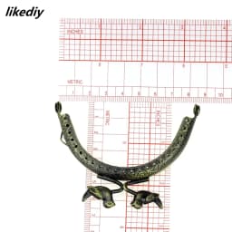1 Piece 8.5 CM Bird Bead Antique Bronze Metal Purse Frame Kiss Clasp DIY Bag Accessory