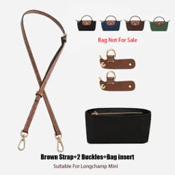 Bag Organizer Insert For The Longchamp Inner Liner Mini Pouch Handbag Inner Orderly Neat Nylon Support Bag Insert Accessories