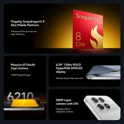 POCO F8 Pro 5G Global Version Smartphone 256GB 512GB Snapdragon® 8 Elite 6.59" 120Hz HyperRGB AMOLED Display 50MP Camera NFC