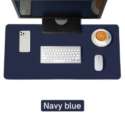 Large Size Office Computer Desk Protector Mat PU Leather Waterproof Non Slip Mouse Pad Desktop Keyboard Desk Pad Gaming Mousepad