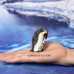 Realistic Plastic Growth Cycle Penguin Figurines Varieties of Penguins Polar Arctic Animal Figures Easter Eggs Cake Toppers Gift