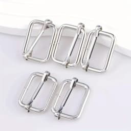 5pcs Metal Roller Buckle Ring for Belt Bags DIY Accessories Pin Buckle Multi-Purpose Webbing Slider for Strap Rectangle Buckle