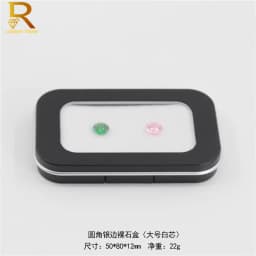 New Arrival Display Box For Gemstone Of Leather Diamond Jewelry Box Square Clear Plastic Box Loose Diamond Stone Gem