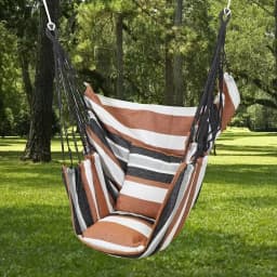 1pc Canvas Leisure Hammock Chair - Relaxing Outdoor Swing with Hanging Design, Durable Material, Indoor and Outdoor Use