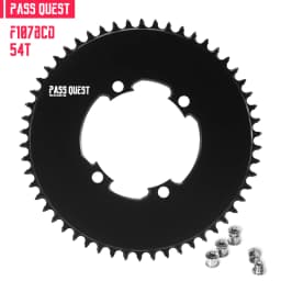 PASS QUEST 107BCD Bicycle Chainring 42T-58T Close Disc Black Chainwheel Narrow Wide Teeth forAXS Sprocket for Sram FORForce Aero