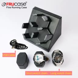 FRUCASE PU Watch Winder for automatic watches automatic winder 3 watches