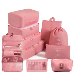 8/9/10/11 Pcs Set Travel Organizer Storage Bags Suitcase Packing Cubes Set Cases Portable Luggage Clothe Shoe Tidy Pouch Folding