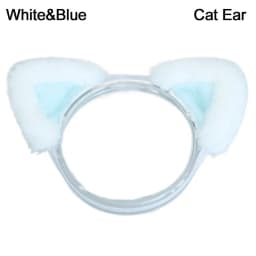 20CM Dolls Accessories Plush Cat Ear Headband Soft Tail Plush Toys Doll Headwear For 14inch Doll Clothes Hair Decoration