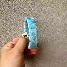 2026 AAA Grade Natural Larimar/Copper Pectolite Bead 10x14mm Bracelet Dominicana Genuine Larimar Gemstone Bangle Woman Wholesale