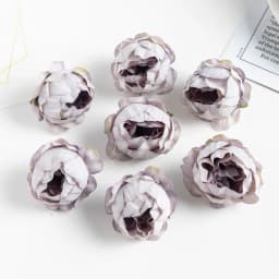 10PCS Artificial Flowers Rose Wedding Wreath Valentine‘s Decora Home Room Scrapbooking Fake Silk Peony Head Diy Gifts Candy Box