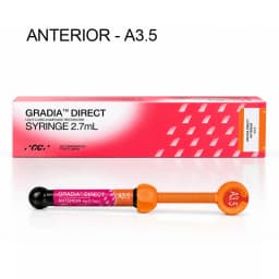 NEW Dental GC Gradia Direct Light‑Cured Composite Restorative 2.7mL  Nano Resin Filling Material for Anterior Posterior Teeth