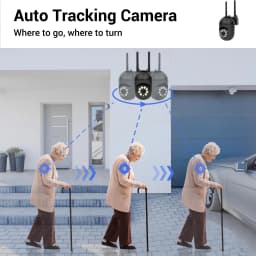 Ease Life APP 4/2/1PC Upgraded Black 5G/2.4G WiFi Security Camera Color Night Vision Motion Detection Tracking Indoor Outdoor AI