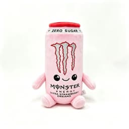 Black White Energy Monstoer  Can Shaped Plush Toy Zero Sugar Theme Soft Stuffed Doll Desktop Decor Holiday Gift