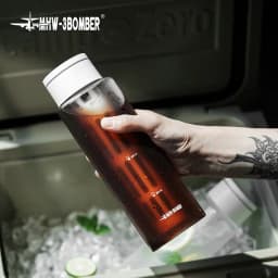 MHW 3BOMBER 1/2 Pack 600ML Cold Brew Coffee Maker Detachable Coffee Pot with Mesh Filter Home Barista Tool Portable Camping