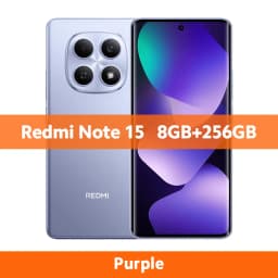 Global Version Xiaomi Redmi Note 15 4G 128GB / 256GB RAM Smartphone 6.77" AMOLED 108MP Camera MTK Helio G100-Ultra 33W 6000mAh