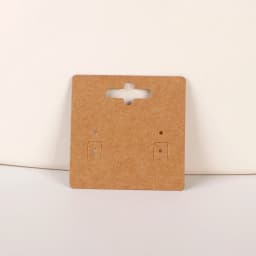 50 Pcs 5x5cm New Pattern Hangable Earrings Jewelry Display Paper Card With Or Without Bags Wholesale Packaging Business Supplier