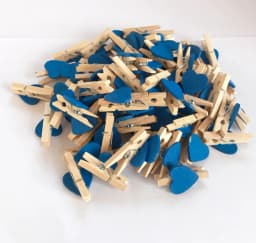 50PCS/Lot Mini Romantic Loving Heart Shape Wood Clips Handicrafts Photos Papers Clothes Pegs Home Bachelorette Party Decorations