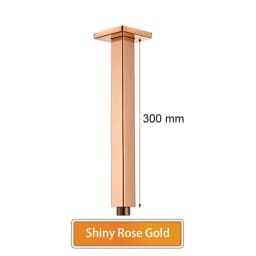 Bathroom Accessories Shower Arm Square Wall & Ceiling Mounted Shower Head Support Brushed Gold, Black, Gold, Rose, Gun Metal