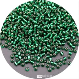 5g 1.5-4mm Transparent Cezch Silver Line Glass Beads 15/0 12/0 8/0 Spacer Seed Beads for Jewelry Making DIY Sewing Accessories