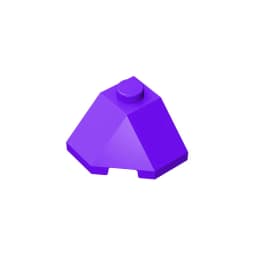 Gobricks GDS-802 ROOF TILE 2X2X1 45 DEGR.-BOT.45DEGR. compatible with lego 13548 children's DIY Educational Building Blocks Tech