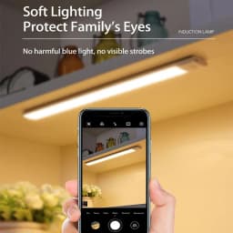 10-60CM Motion Sensor Cabinet Lights USB Rechargeable Under Cabinet Lights with Infrared Sensor Magnetic for Kitchen Closet