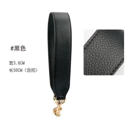 58cm Leather Bag Strap Handle Short Shoulder Belt Gold Buckle for Women Crossbody Handbag Replacement Strap Accessory 3.8cm Wide