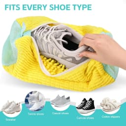 Durable Shoe Washing Machine Bag for All Shoe Types with Zipper for Sneakers and Casual Shoes Laundry Reusable Shoe Wash Bag