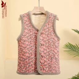 Thickened Fleece Cotton Jacket Coat for Mom Winter New Arrival 2025 Mid-Length Warmth Women's Fashion Outerwear Coat