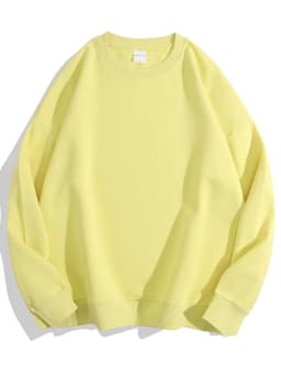 Streamgirl Cotton Basic Sweatshirt Women Oversized Yellow Pullovers Loose Casual Tops Spring Colorful Sweatshirts Women Pink
