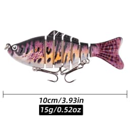 1 PCS Wobblers Fishing Lures Artificial Multi Jointed Sections Artificial Hard Bait Trolling Pike Carp Fishing Tools