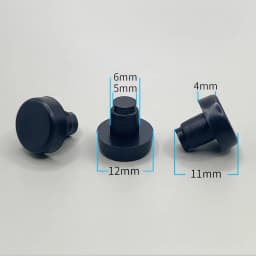 50Pcs Transparent Black Rubbber Anti Collision Hole Plugs 5mm 6mm Foot Pad Fasteners Screws Door Bumper Furniture Accessories