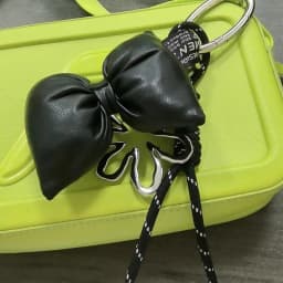 Bowknot Heart Pendant Cellphone Charm Hanging Detachable Bow Phone Lanyard Handmade Keychains for Women Bags Gift