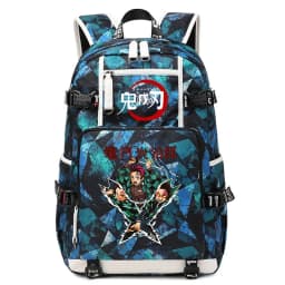 Demon Slayer Anime School Bag Large Capacity Lightweight Student Backpack for Kids Boys Girls Daily Use