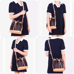 Leather Shoulder Bag Strap for Classic Bucket Bag Customized Shoulder Crossbody Replacement Adjustable Purse Handbag Strap