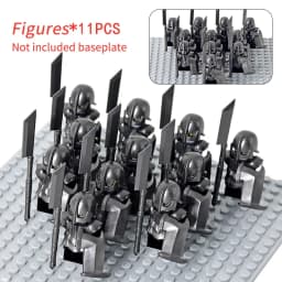 MOC Medieval Dwarf Warrior Elves Knights LOTR Figures Building Blocks Accessories Armor Shield LOTR DIY Toys for Children Gift