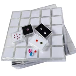 50Pcs Loose Diamond Storage Box Clear Gemstone Organizer Case Charm Holder Bead Container Piercing Jewelry Gem Stone Display Box