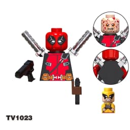 Blind Box Mini Building Blocks TV6203 Figures Big Goblin Spiderman Iron Man Venom Captain Hawk Deadpool Armor Christmas Gift Toy