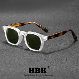 HBK Fashion Retro Men Sunglasses Classic Square Frame Design Sun Glasses Women Outdoor Travel Party Business Festival Gift