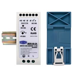 TOMZN DIN RAIL 60W AC-DC SMPS Single Output Switching Power Supply Input 110V 220V Output 5V 12V 15V 24V 36V 48V Adjustable