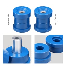 BEVINSEE 95A Polyurethane Rear Subframe Bushing Kit for BMW E36 3 Series 1992-1999 Non-TI, Replace 33319059300,33319059301