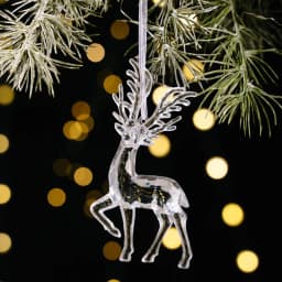 Acrylic Acrylic Christmas Pendants Transparent Clear Simulation Transparent Tree Hangings Hanging Pendant Crystal